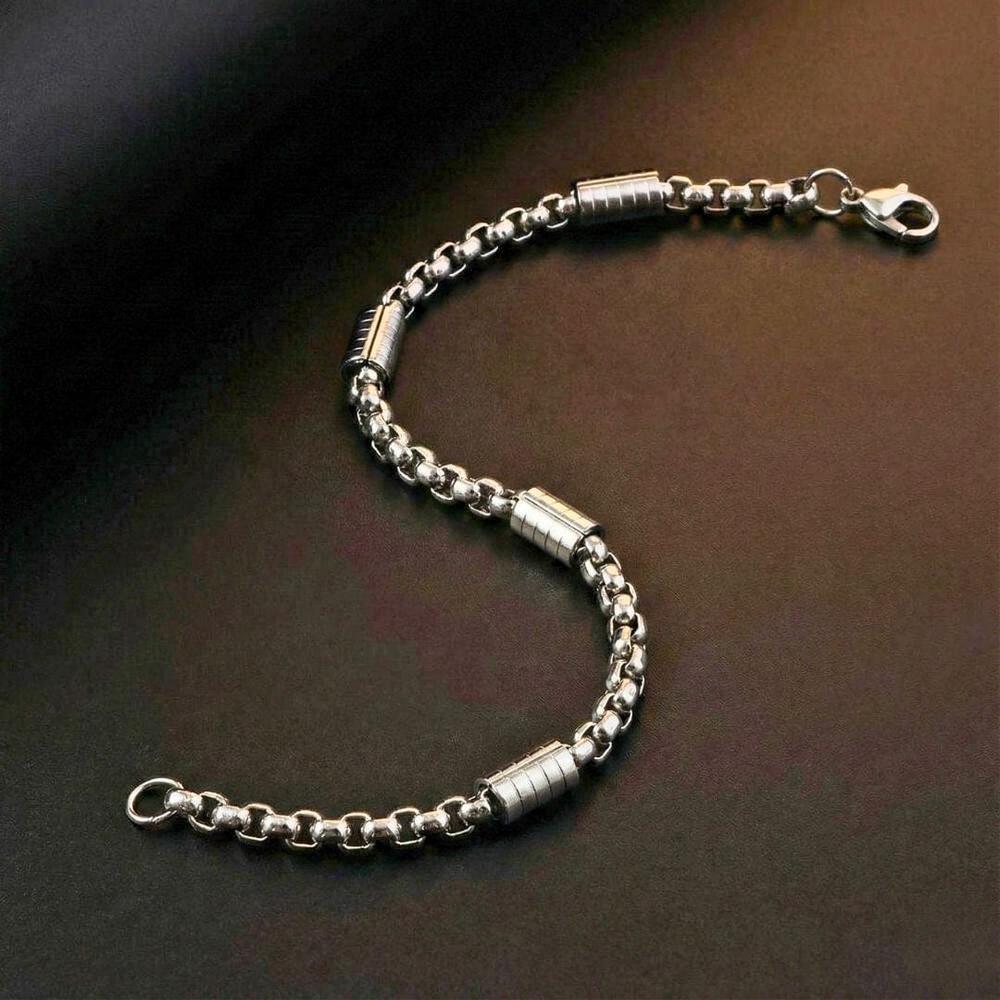 PRIME ROLO - Pure Titanium Steel Bracelet for Men & Boys (8inch) - THE MEN THING