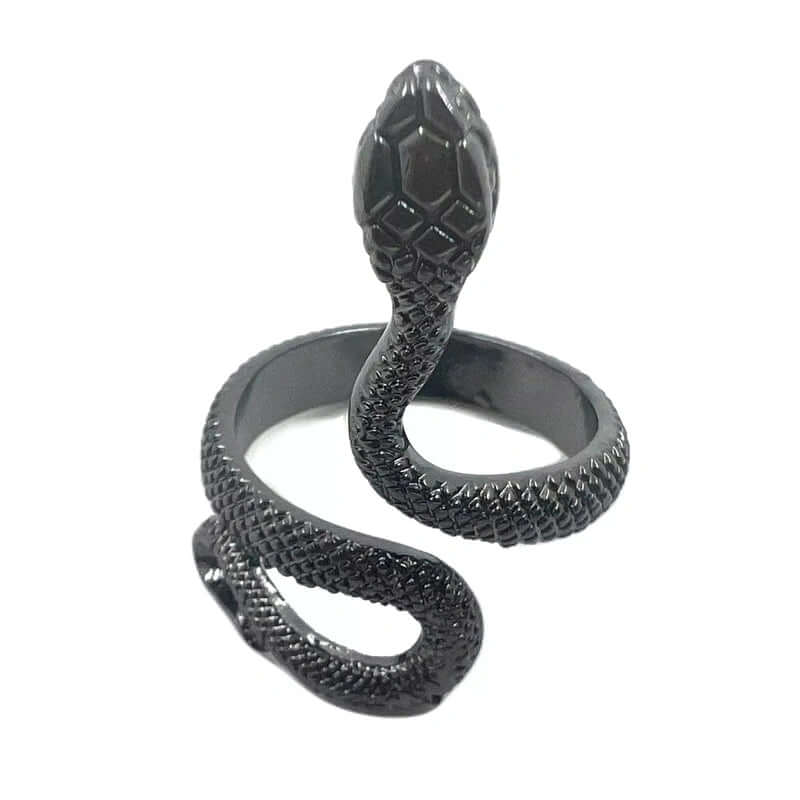 RATTLER -  Alloy Adjustable Vintage Black Snake Ring, American trending Style for Men & Boys - THE MEN THING