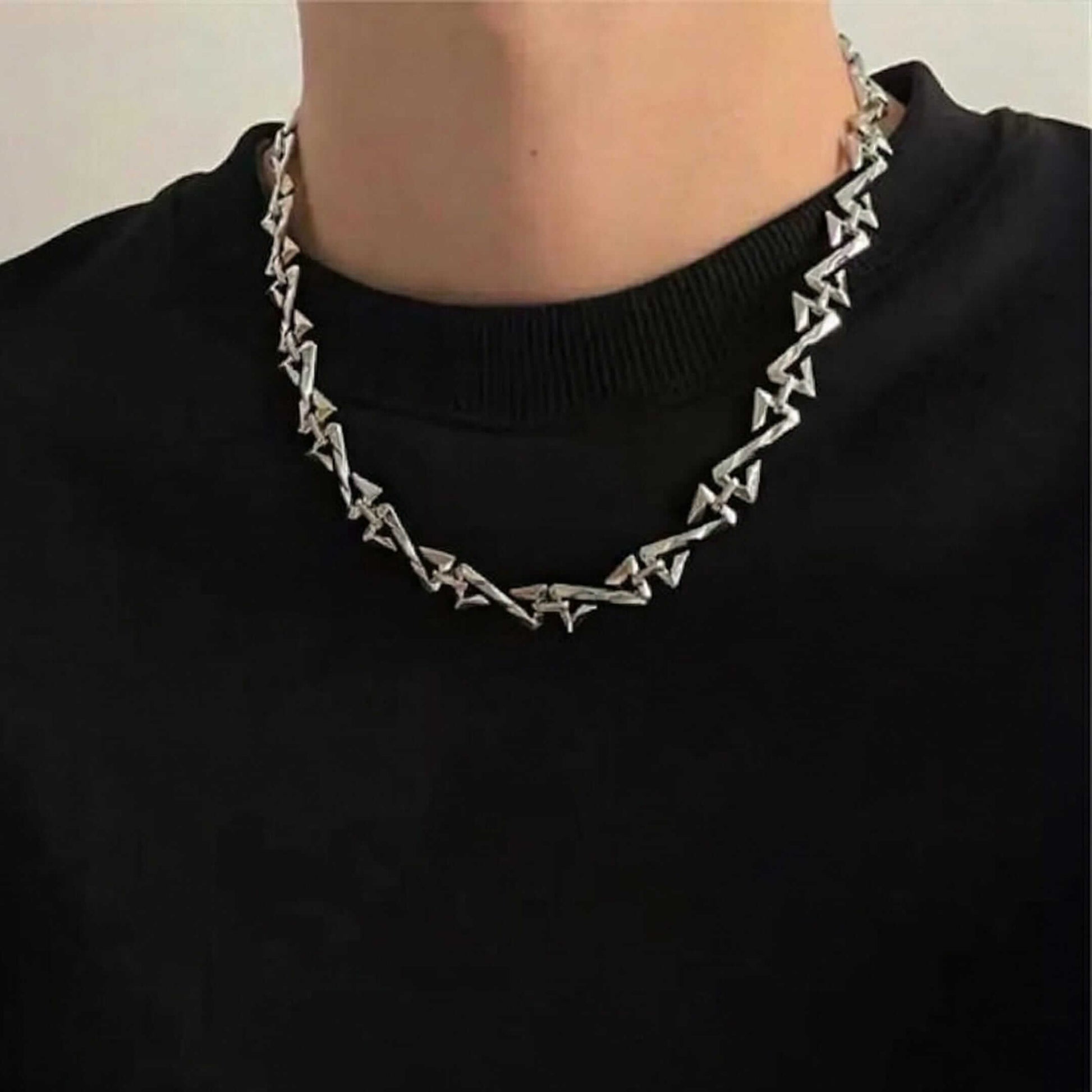 RAZOR LINK - 12mm Pure Stainless Steel 17 to 20 inch Adjustable Chain for Men & Boys — Chain for Men | THE MEN THING