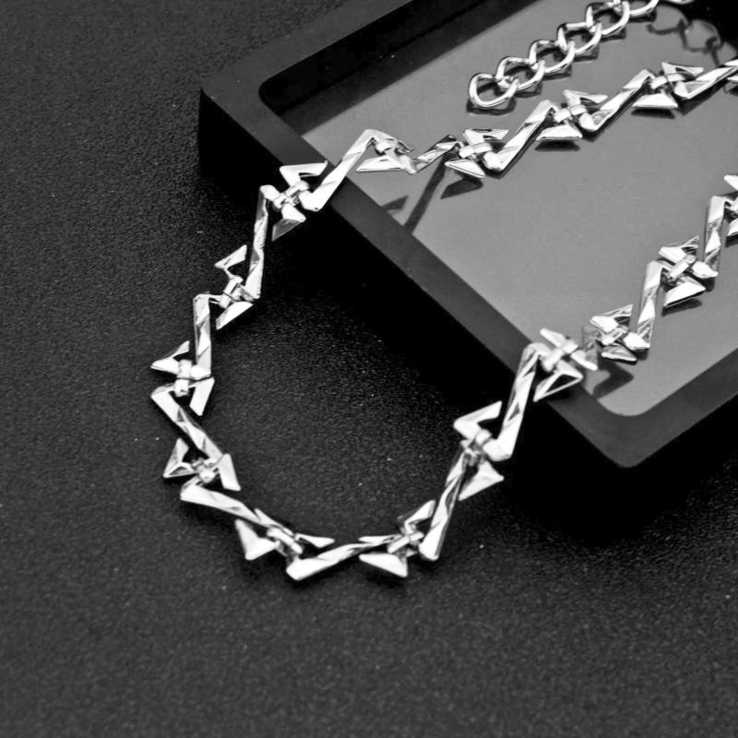 RAZOR LINK - 12mm Pure Stainless Steel 17 to 20 inch Adjustable Chain for Men & Boys — Chain for Men | THE MEN THING