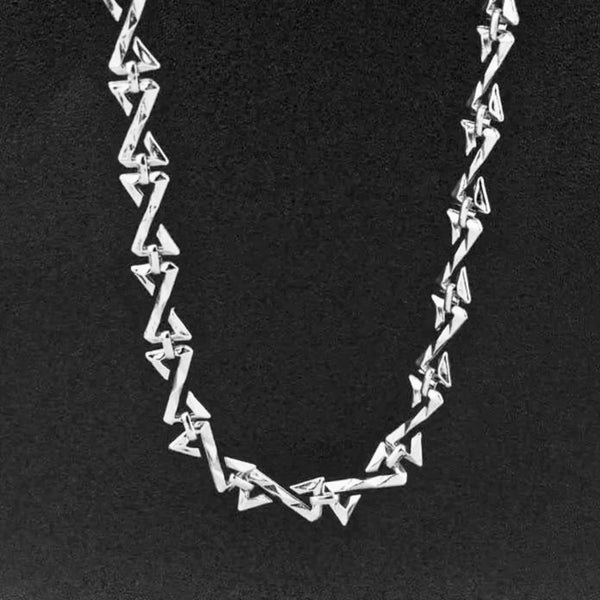RAZOR LINK - 12mm Pure Stainless Steel 17 to 20 inch Adjustable Chain for Men & Boys