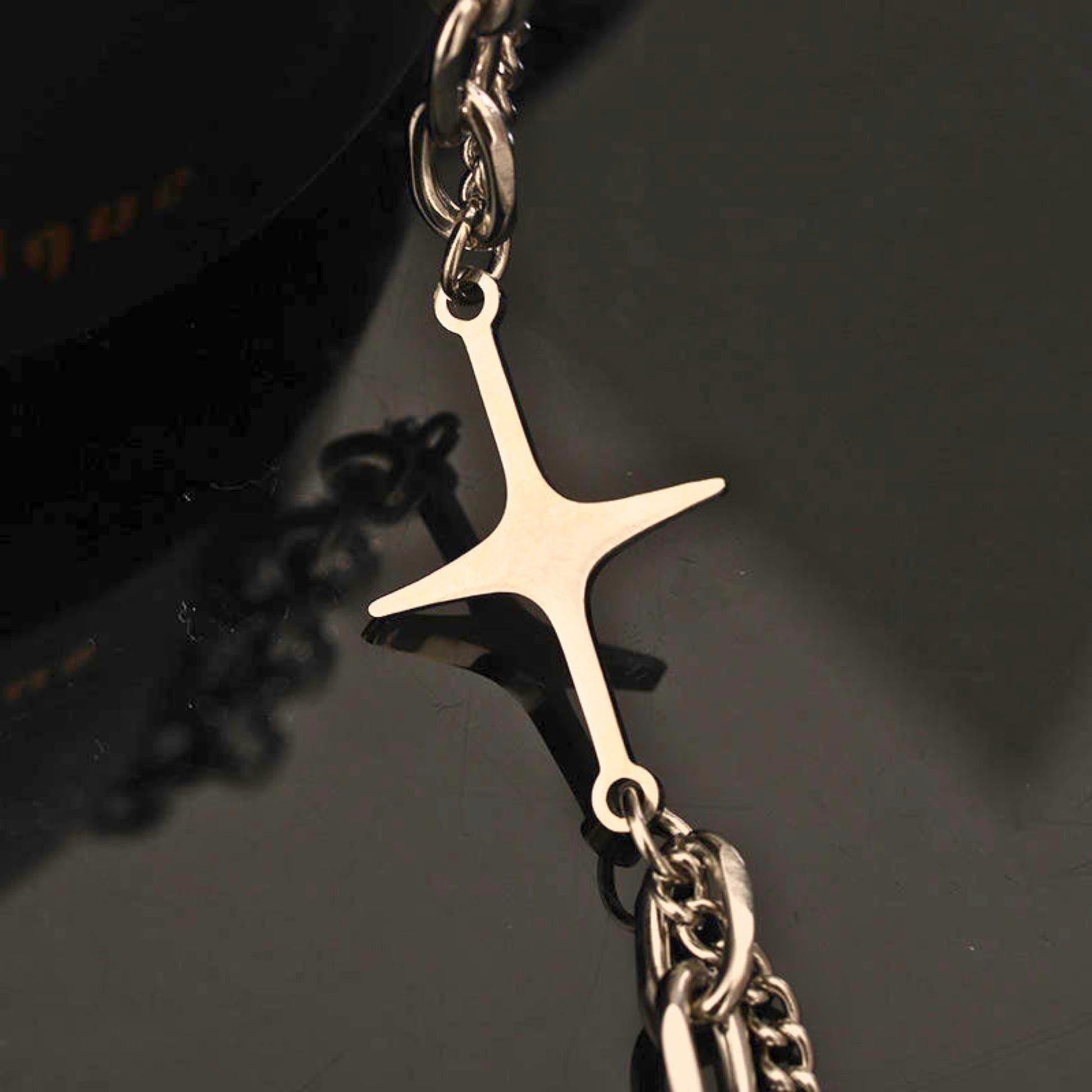 RED HALO CROSS - 16mm Titanium Steel Pendant with 20inch Chain for Men & Boys - THE MEN THING