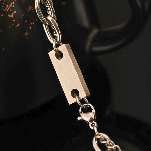 RED HALO CROSS - 16mm Titanium Steel Pendant with 20inch Chain for Men & Boys