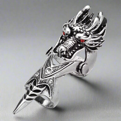 REDEYEGON - Gothic Adjustable Knuckle Joint Full Finger Ring for Men & Boys — Rings for Men | THE MEN THING