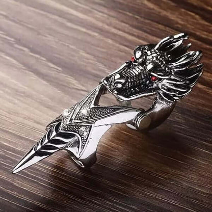 REDEYEGON - Gothic Adjustable Knuckle Joint Full Finger Ring for Men & Boys — Rings for Men | THE MEN THING