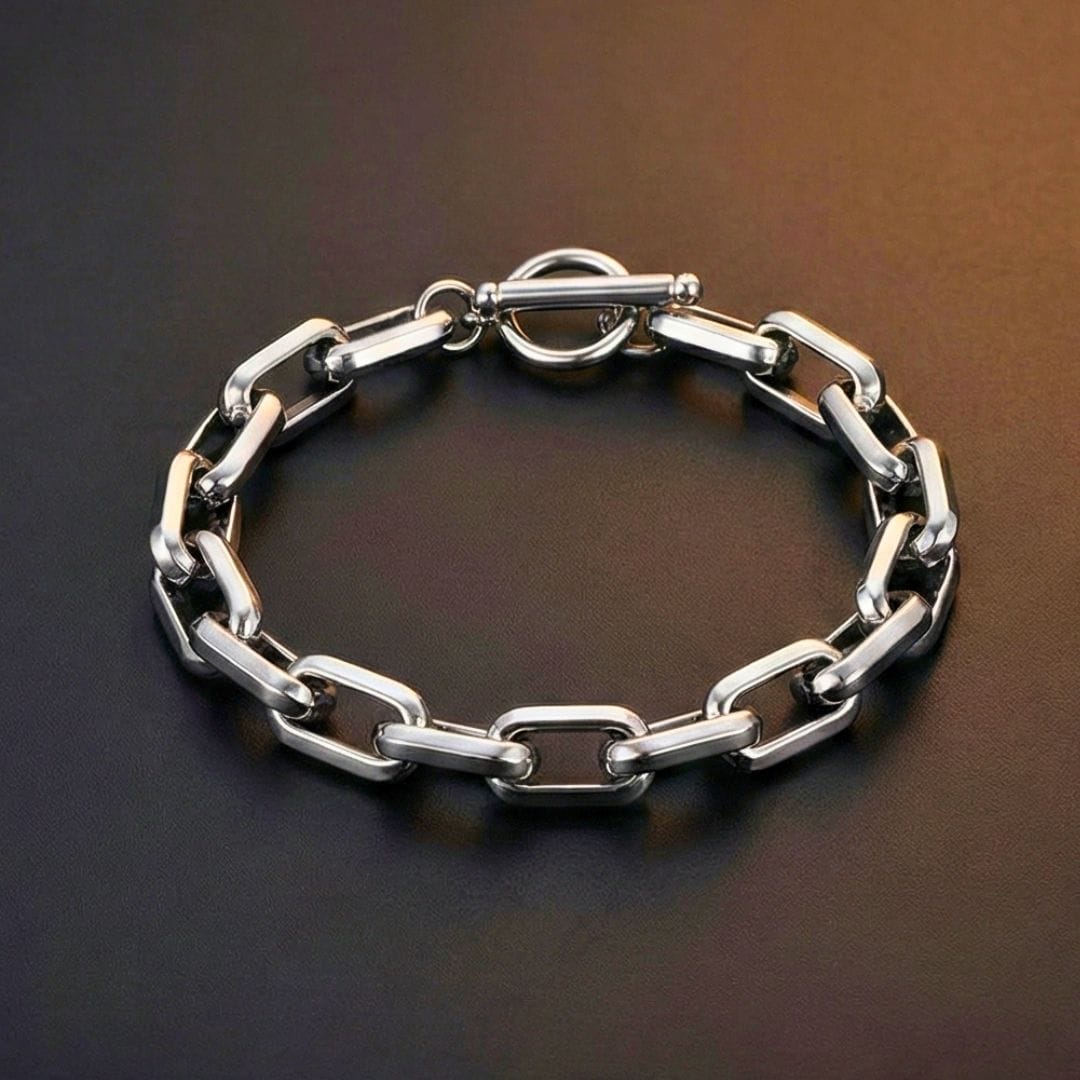 REGENT ELITE - Pure Titanium Steel Bracelet for Men & Boys (8inch) - THE MEN THING