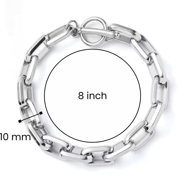 REGENT ELITE - Pure Titanium Steel Bracelet for Men & Boys (8inch)