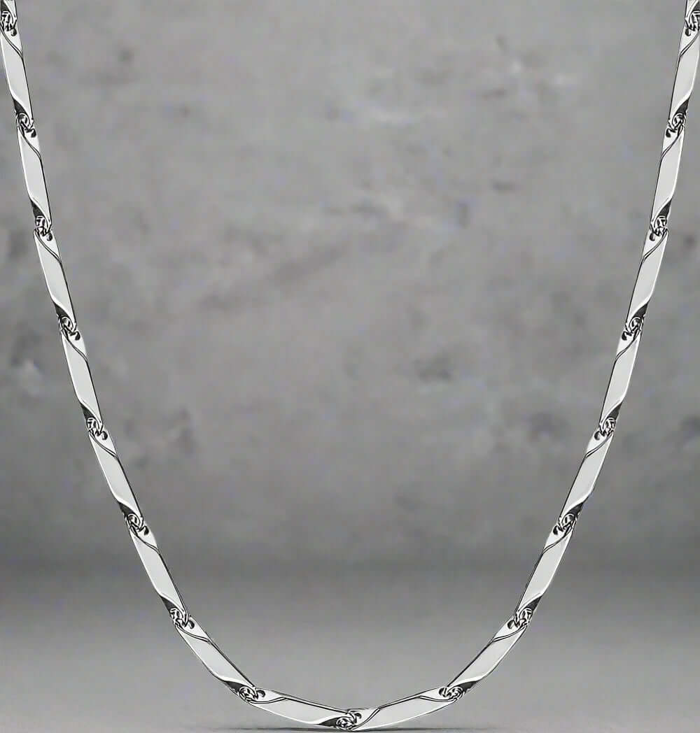 RICE CHAIN - Pure Stainless Steel 24inch - European Trending Style - Necklace for Men & Boy - THE MEN THING
