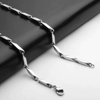 RICE CHAIN - Pure Stainless Steel 24inch - European Trending Style - Necklace for Men & Boy - THE MEN THING