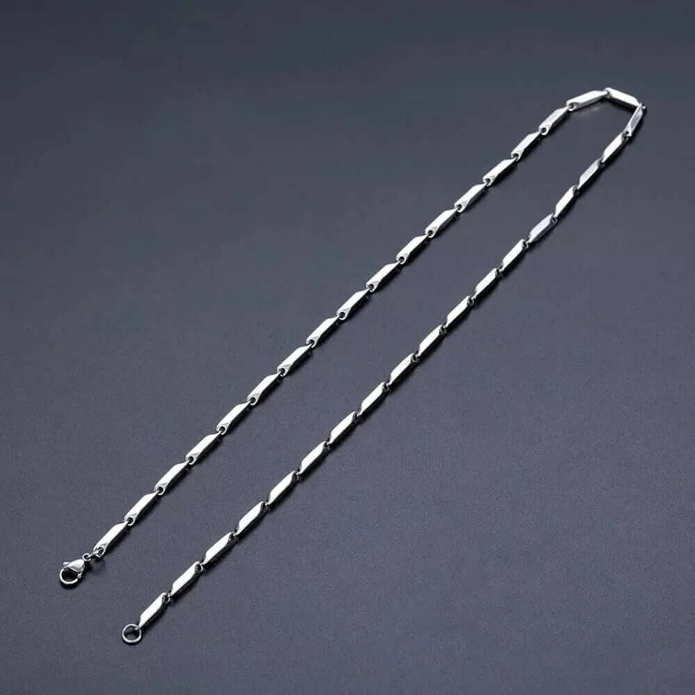 RICE CHAIN - Pure Stainless Steel 24inch - European Trending Style - Necklace for Men & Boy - THE MEN THING