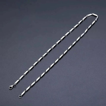 RICE CHAIN - Pure Stainless Steel 24inch - European Trending Style - Necklace for Men & Boy - THE MEN THING