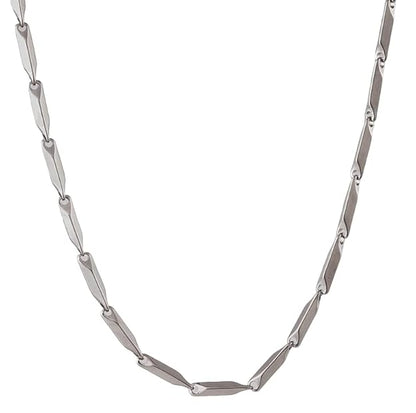 RICE CHAIN - Pure Stainless Steel 24inch - European Trending Style - Necklace for Men & Boy - THE MEN THING