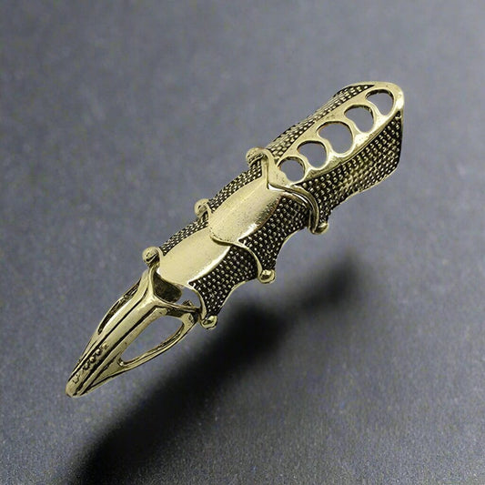 RINOSKIN - Bronze Guard Adjustable Knuckle Joint Full Finger Ring for Men & Boys - THE MEN THING