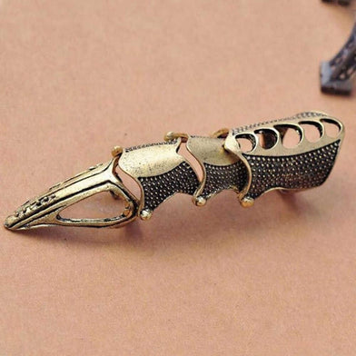 RINOSKIN - Bronze Guard Adjustable Knuckle Joint Full Finger Ring for Men & Boys