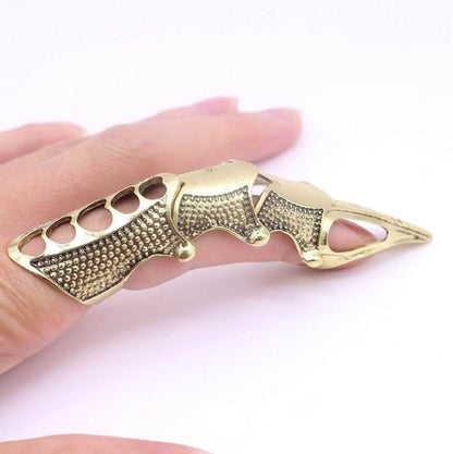 RINOSKIN - Gold Guard Adjustable Knuckle Joint Full Finger Ring for Men & Boys — Rings for Men | THE MEN THING