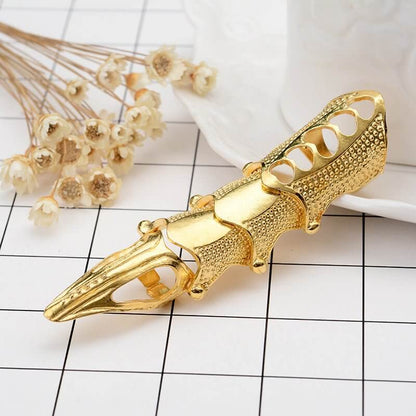 RINOSKIN - Gold Guard Adjustable Knuckle Joint Full Finger Ring for Men & Boys — Rings for Men | THE MEN THING