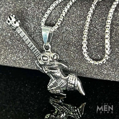 ROCKER - Alloy Pendant with Pure Stainless Steel 24inch Chain for Men, European trending Style - Round Box Chain for Men & Boy - THE MEN THING