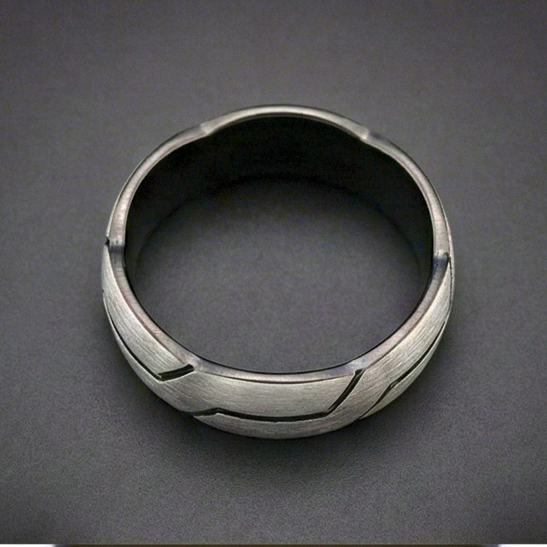 ROGUE ARMOR RING - Pure Stainless Steel Men’s Steel Plated Ring (Size : 17-22-27) - THE MEN THING