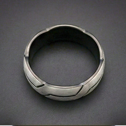 ROGUE ARMOR RING - Pure Stainless Steel Men’s Steel Plated Ring (Size : 17-22-27) - THE MEN THING