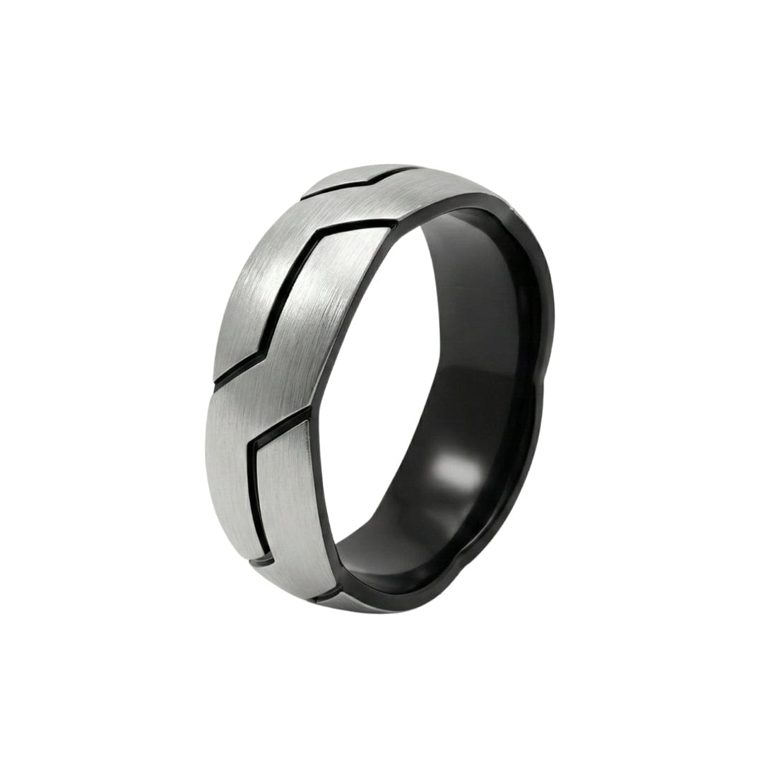 ROGUE ARMOR RING - Pure Stainless Steel Men’s Steel Plated Ring (Size : 17-22-27) - THE MEN THING