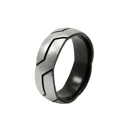 ROGUE ARMOR RING - Pure Stainless Steel Men’s Steel Plated Ring (Size : 17-22-27) - THE MEN THING