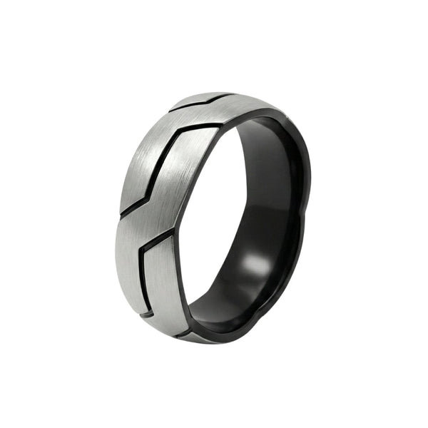 ROGUE ARMOR RING - Pure Stainless Steel Men’s Steel Plated Ring (Size : 17-22-27)
