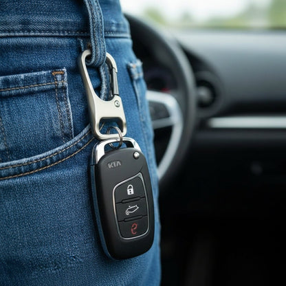 ROGUE CLIP BLACK - Stainless Steel Keychain for Men & Boy - THE MEN THING