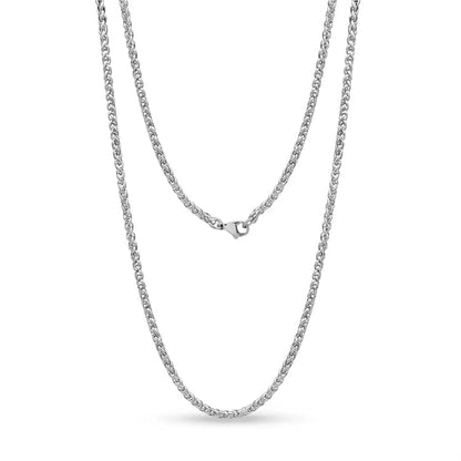 ROLO CHAIN NECKLACE - 2.2mm Pure Stainless Steel Chain - 24inch for Men & Boys - THE MEN THING