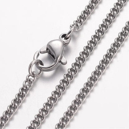 ROLO CHAIN NECKLACE - 2.2mm Pure Stainless Steel Chain - 24inch for Men & Boys - THE MEN THING