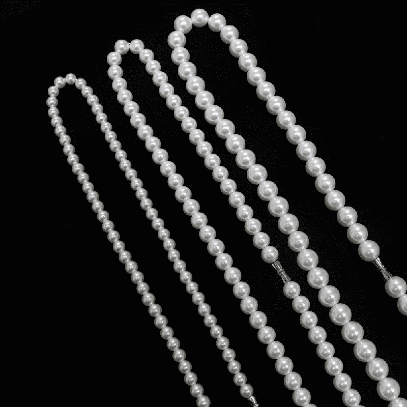 ROUND PEARL CHOKER  WHITE - Necklace for Men & Boys (16 to 24 Inch) - 1Pc. - THE MEN THING