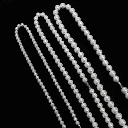 ROUND PEARL CHOKER  WHITE - Necklace for Men & Boys (16 to 24 Inch) - 1Pc. - THE MEN THING