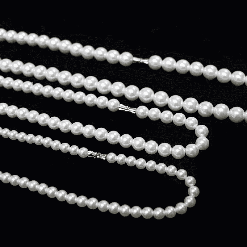 ROUND PEARL CHOKER  WHITE - Necklace for Men & Boys (16 to 24 Inch) - 1Pc. - THE MEN THING