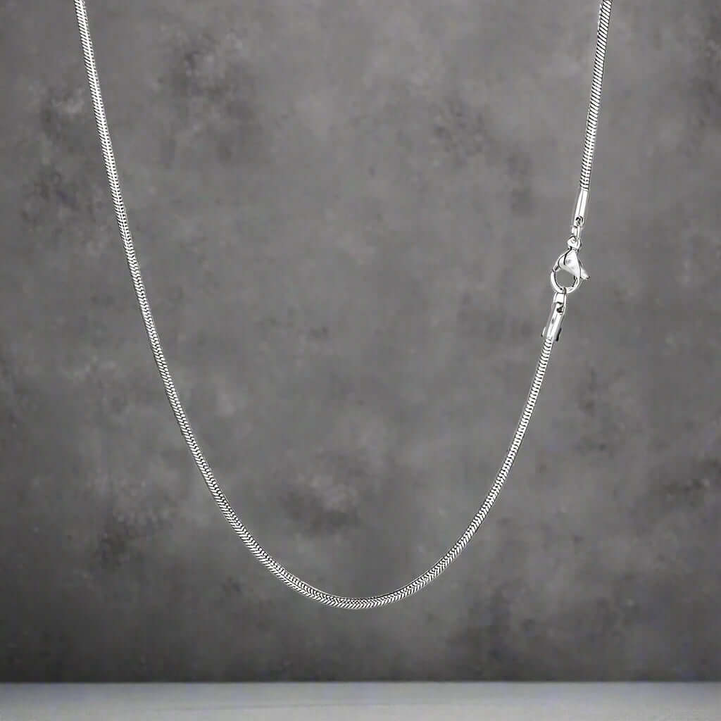 ROUND SNAKE - Chain for Men - 2.3mm Stainless Steel 24inch for Men & Boys - THE MEN THING