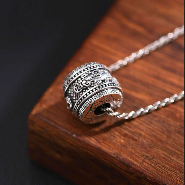 RYXION TITAN - 13mm Titanium Steel Pendant with 21inch Twisted 3mm Chain for Men & Boys