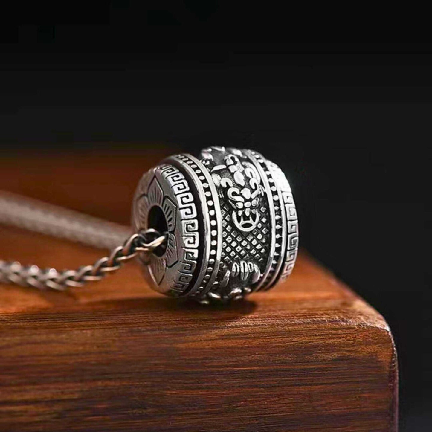 RYXION TITAN - 13mm Titanium Steel Pendant with 21inch Twisted 3mm Chain for Men & Boys — SS Pendant/ Necklace for Men | THE MEN THING