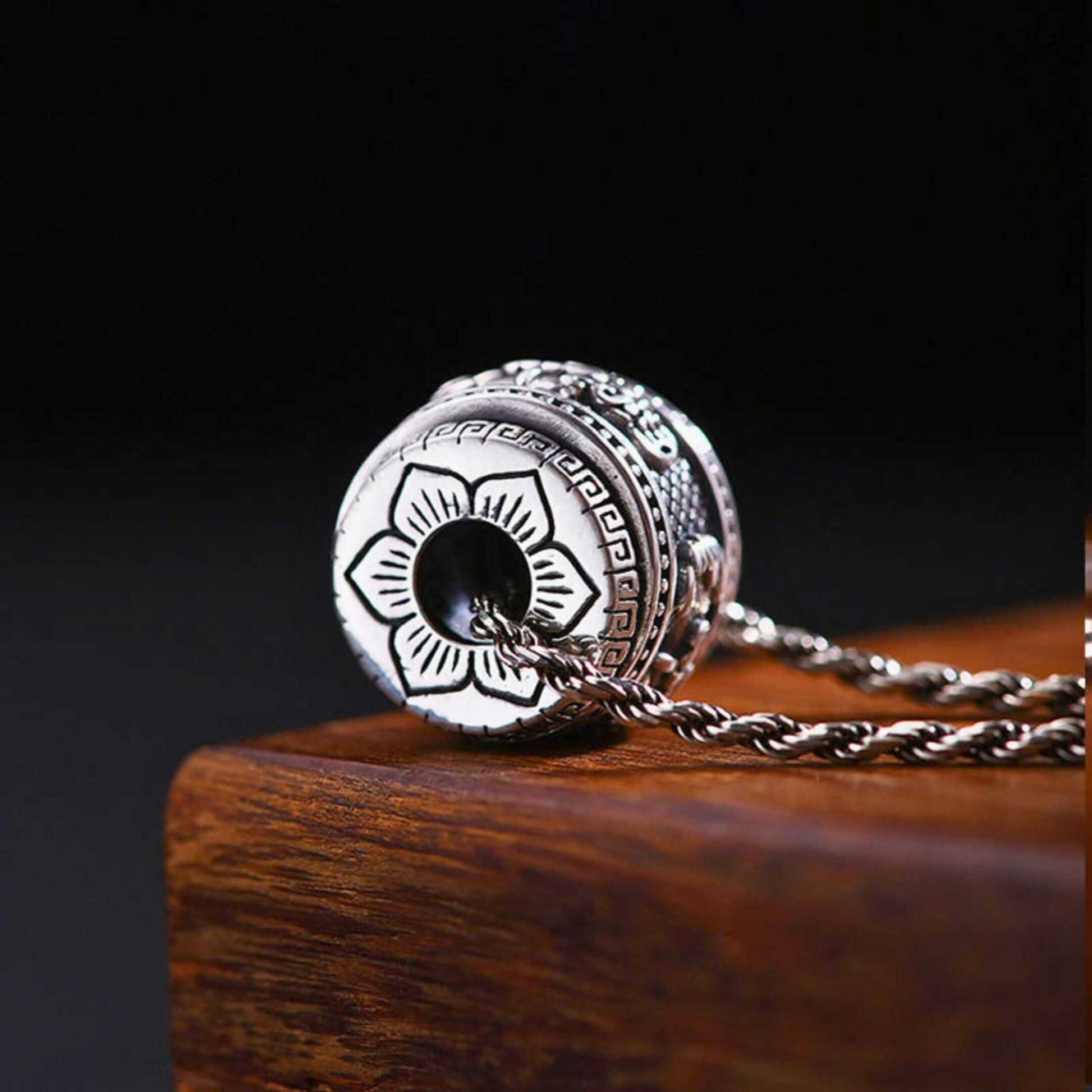 RYXION TITAN - 13mm Titanium Steel Pendant with 21inch Twisted 3mm Chain for Men & Boys — SS Pendant/ Necklace for Men | THE MEN THING