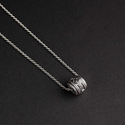 RYXION TITAN - 13mm Titanium Steel Pendant with 21inch Twisted 3mm Chain for Men & Boys — SS Pendant/ Necklace for Men | THE MEN THING