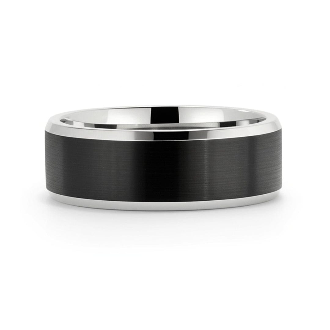 Royal Series - BLACK BASTION RING - Pure Stainless Steel Men’s Steel-Black-Plated Ring – Statement Luxury Jewelry (Size : 17-19-22-24-27) - THE MEN THING