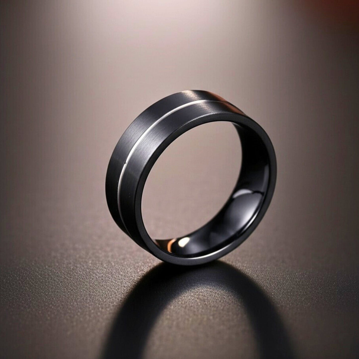Royal Series - BLACK STRIKE RING - Pure Stainless Steel Men’s Black-Steel-Plated Ring – Statement Luxury Jewelry (Size : 17-20-22-25-27) - THE MEN THING