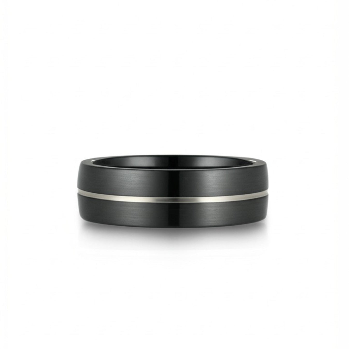 Royal Series - BLACK STRIKE RING - Pure Stainless Steel Men’s Black-Steel-Plated Ring – Statement Luxury Jewelry (Size : 17-20-22-25-27) - THE MEN THING