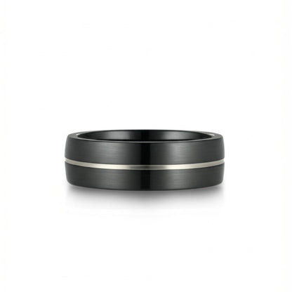 Royal Series - BLACK STRIKE RING - Pure Stainless Steel Men’s Black-Steel-Plated Ring – Statement Luxury Jewelry (Size : 17-20-22-25-27) - THE MEN THING
