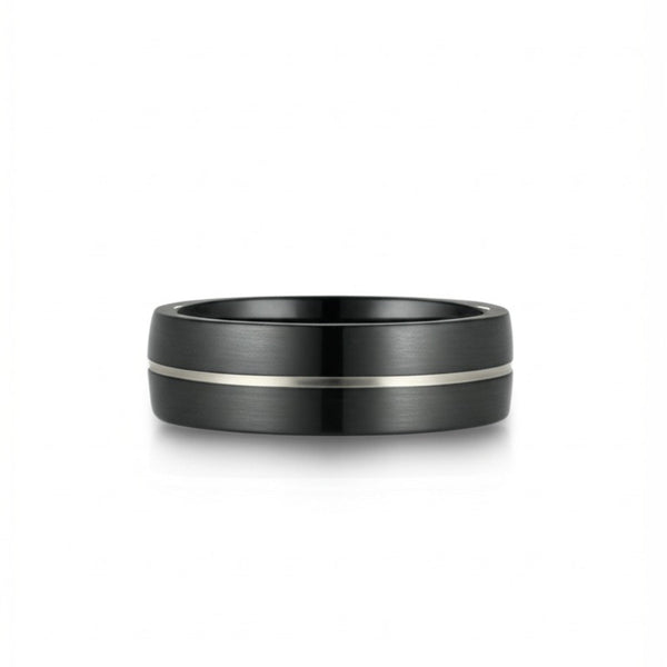 Royal Series - BLACK STRIKE RING - Pure Stainless Steel Men’s Black-Steel-Plated Ring – Statement Luxury Jewelry (Size : 17-20-22-25-27)