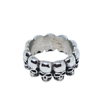 Royal Series - BONE CIRCLE RING - Pure Stainless Steel Men’s Steel-Plated Ring – Statement Luxury Jewelry (Size :21-22-24-25-27-30 ) - THE MEN THING