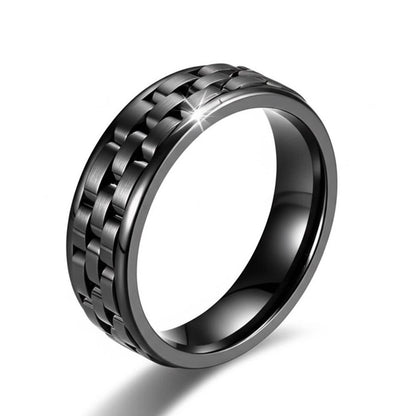 Royal Series - CARBON EDGE RING - Pure Stainless Steel Men’s Steel-Plated Black Ring – Statement Luxury Jewelry (Size : 19-22-24) — Rings for Men | THE MEN THING