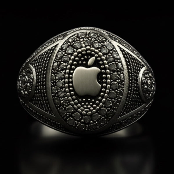 Royal Series - CORE ICON RING - Pure Stainless Steel Men’s Steel-Plated Ring – Statement Luxury Jewelry (Size : 19-22-24)
