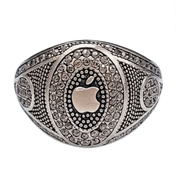 Royal Series - CORE ICON RING - Pure Stainless Steel Men’s Steel-Plated Ring – Statement Luxury Jewelry (Size : 19-22-24)