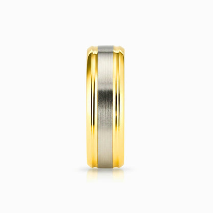 Royal Series - GILDED CORE RING - Pure Stainless Steel Men’s Gold-Steel-Plated Ring – Statement Luxury Jewelry (Size : 17-19-22-25-27) - THE MEN THING