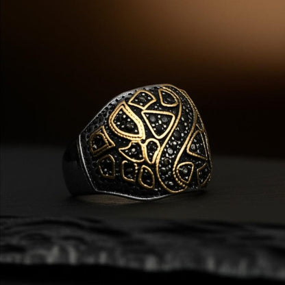 Royal Series - GOLDEN BASILISK RING - Pure Stainless Steel Men’s Steel-Plated Ring – Statement Luxury Jewelry (Size : 21-24) — Rings for Men | THE MEN THING