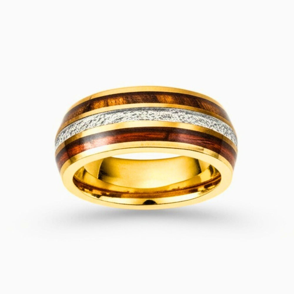 Royal Series - HELIOS CREST RING - Pure Stainless Steel Men’s Gold-Plated Ring – Statement Luxury Jewelry (Size : -17-19-23-25) — Rings for Men | THE MEN THING