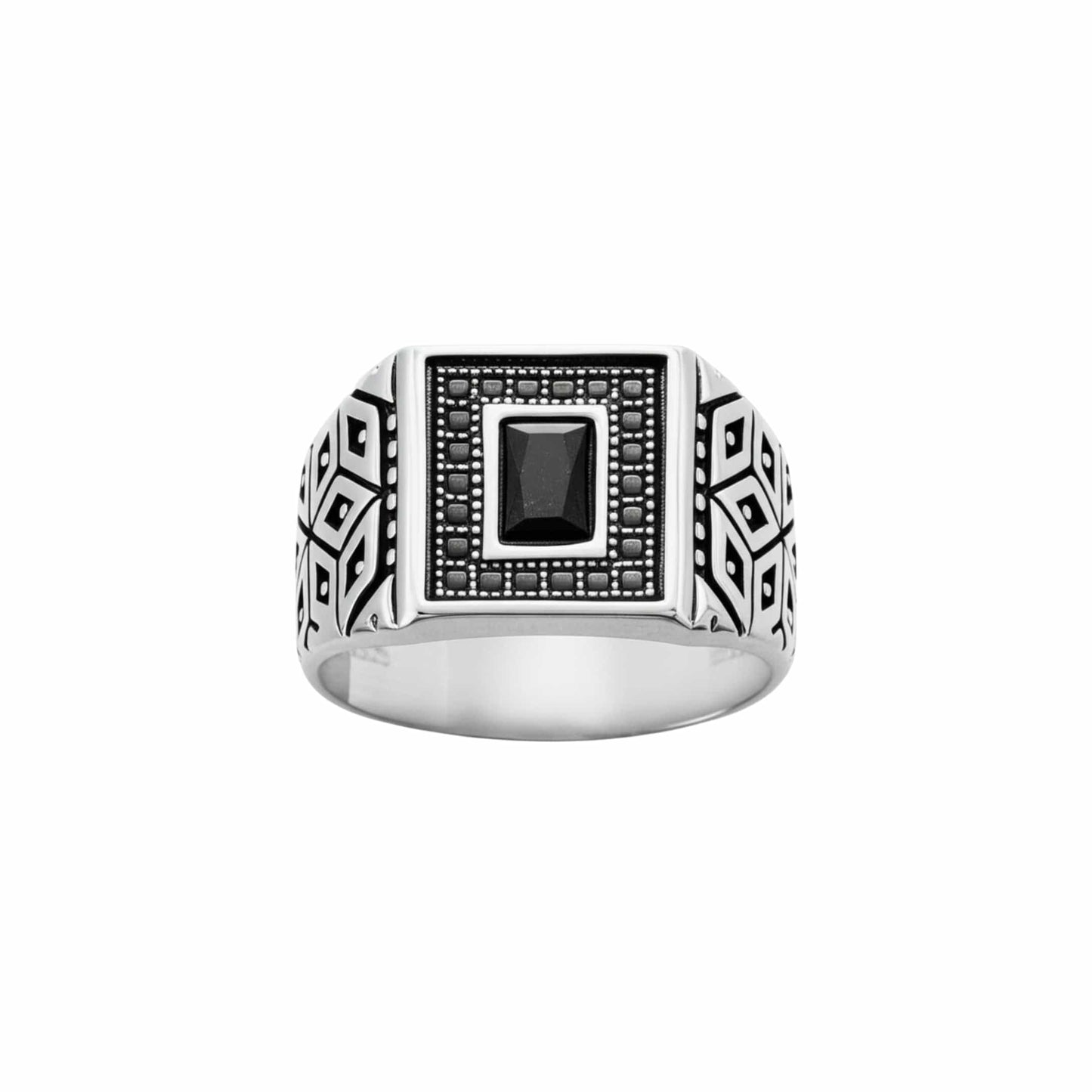 Royal Series - HEXACORE RING - Pure Stainless Steel Men’s Steel-Plated Ring – Statement Luxury Jewelry (Size : 19-22-25) - THE MEN THING